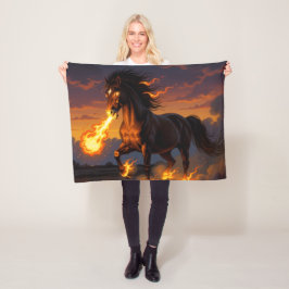 „2026 – Das Jahr des Feuerpferds“ Fleecefilt