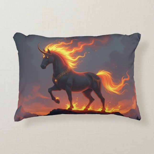 „2026 – Das Jahr des Feuerpferds“ Prydnadskudde (Framsidan)