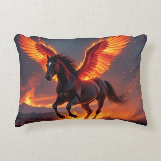 „2026 – Das Jahr des Feuerpferds“ Prydnadskudde (Framsidan)