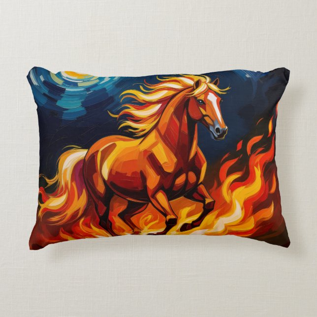 „2026 – Das Jahr des Feuerpferds“ Prydnadskudde (Framsidan)