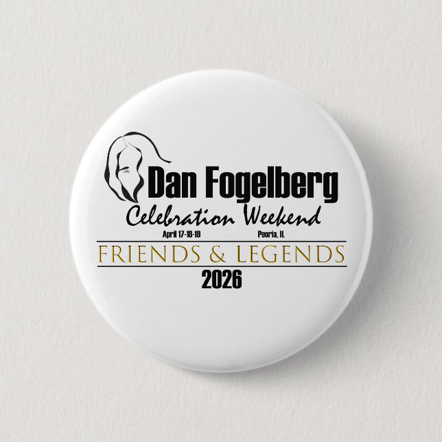 2026 DF Celebration Weekend Button! Knapp (Framsida)