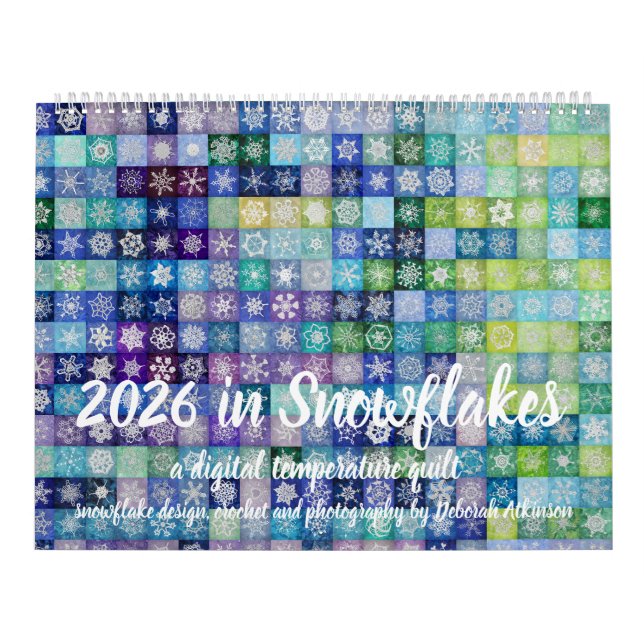 2026 Digital snöflake Temperature Quilt Calendar Kalender (Omslag)