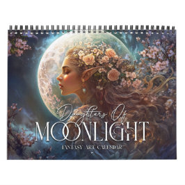 2026 döttrar av Moonlight Fantasy Art Kalender