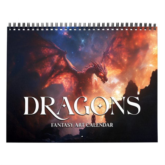 2026 Dragons 2 Fantasy Art Calendar Kalender (Omslag)