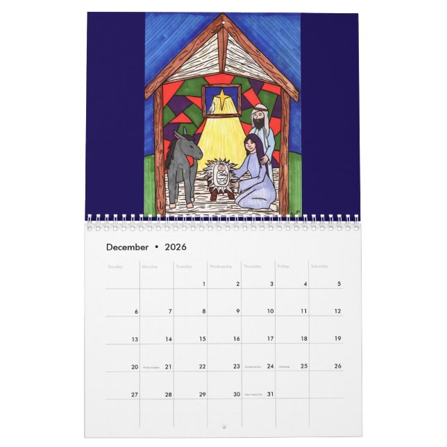 2026 Drawing Artwork Calendar by Rebecca Harris Kalender (Dec 2026)