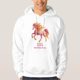 2026 Eldrig Hästen – Gott Kinesiskt Nyår Hoodie