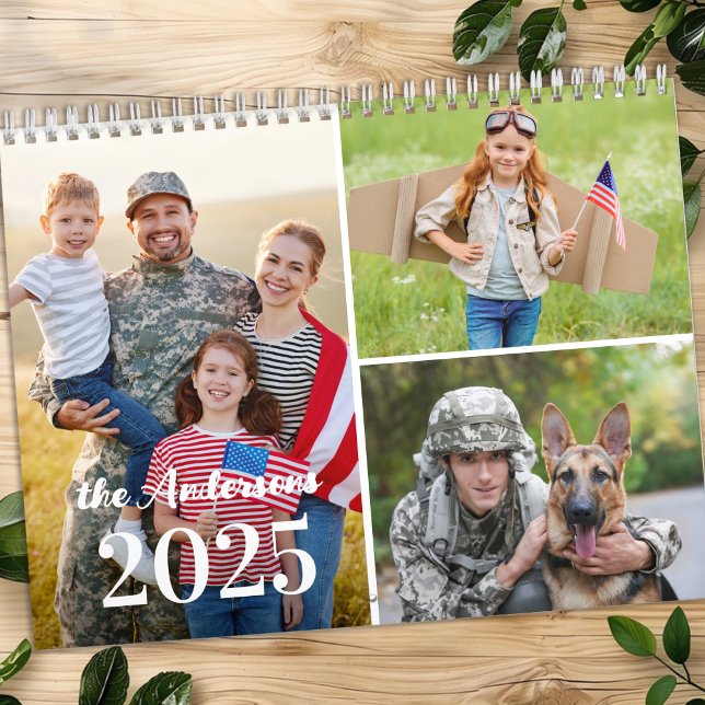 2026 - enkel Anpassningsbar Foto Collage Family 1  Kalender (Skapare uppladdad)