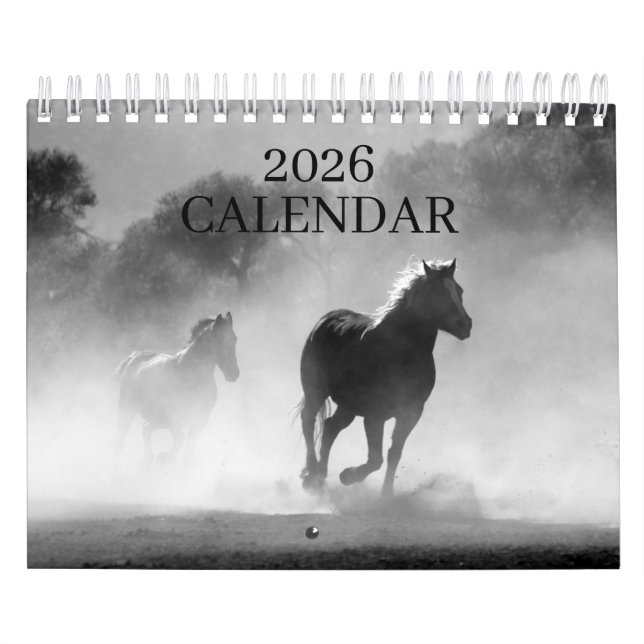 2026 ENKEL HÄSTKALENDER KALENDER (Omslag)