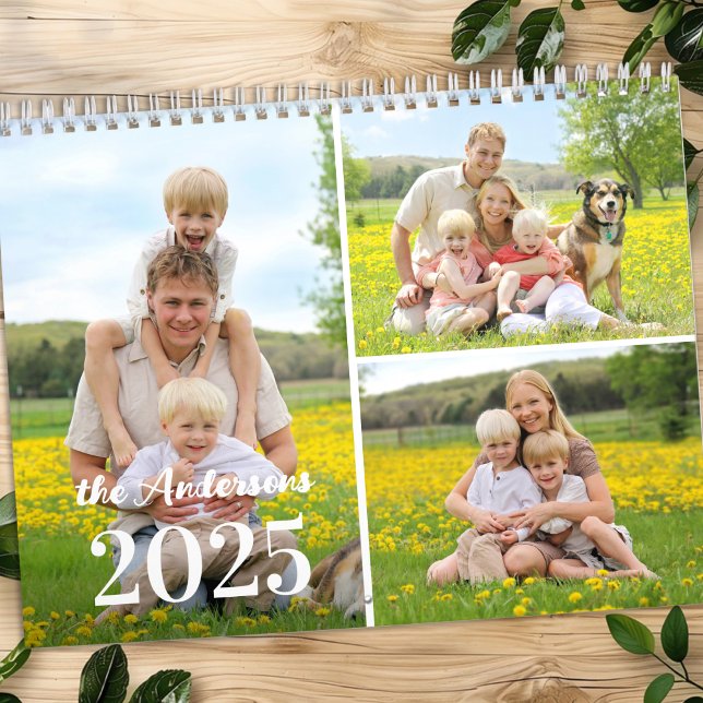 2026 enkel Personlig Photo Collage varje månad Kalender (Skapare uppladdad)