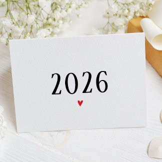 2026: Enkelt kort för meddelande om Gravid för öve