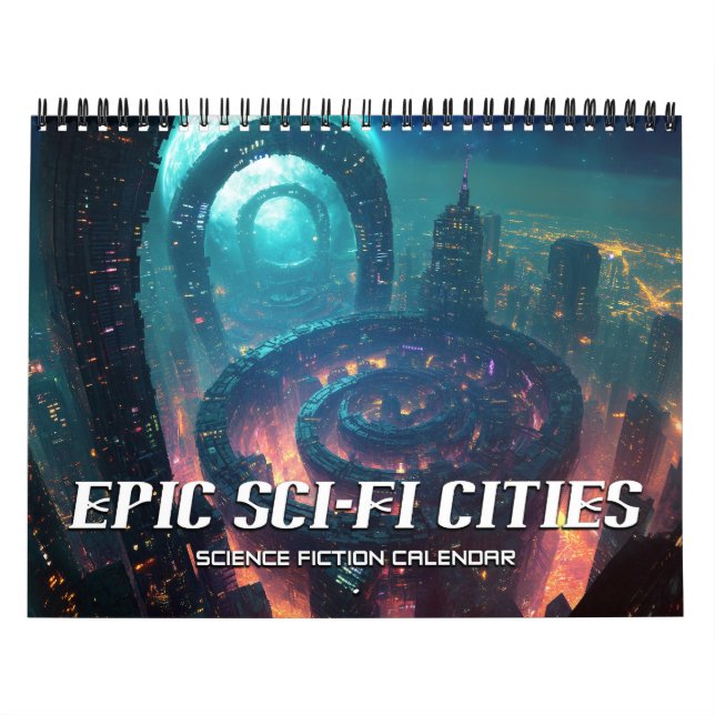 2026 Epic Sci-Fi Cities Science fiction Kalender (Omslag)