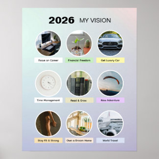2026 Estetisk Pastell Manifestationsaffisch Poster