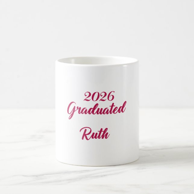 2026 Examen kaffemugg | Anpassa namnmugg  (Center)