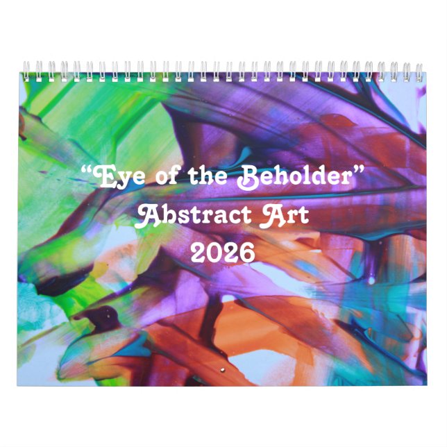 2026 “Eye of the Beholder” Abstract Art Calendar Kalender (Omslag)