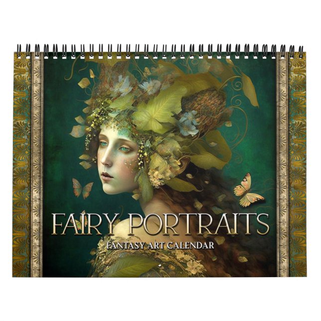 2026 Fairy Porträtt Fantasy Art Calendar Kalender (Omslag)