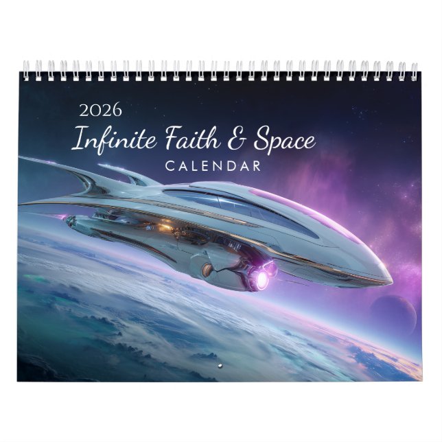 2026 Faith Biblical Verse Space Wall Calendar  Kalender (Omslag)