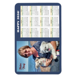 2026 Familjekalender Foto Magnet