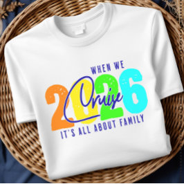 2026 Familjekryssning - Matchande semestertröja T Shirt