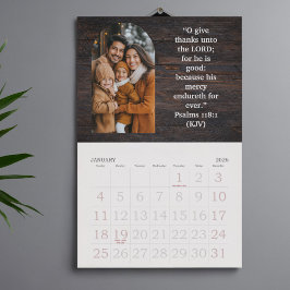 2026 Family Blessings Photos Scripture Large Kalender