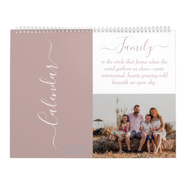 2026 Family Quote Calendar  Kalender (Omslag)