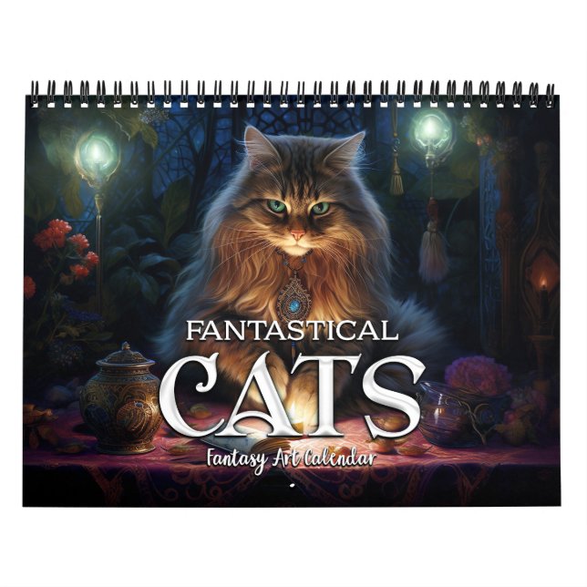 2026 Fantastical Cats 2 Fantasy Art Calendar Kalender (Omslag)
