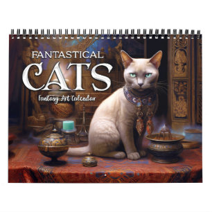 2026 Fantastical Cats 3 Fantasy Art Calendar Kalender