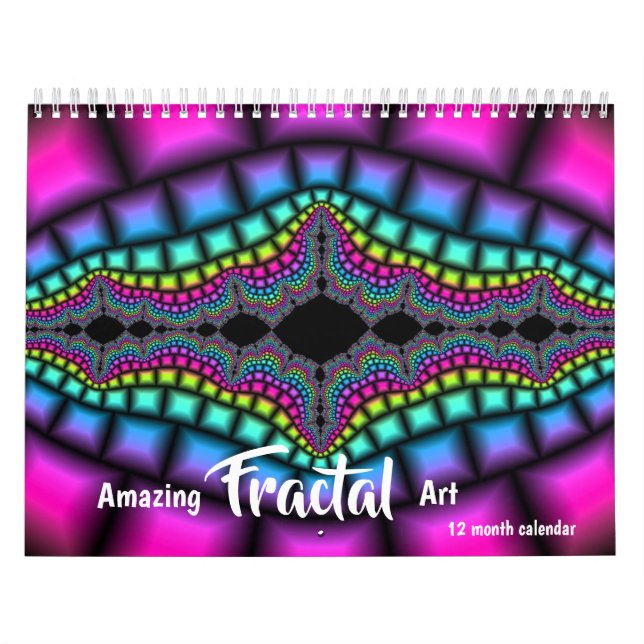2026 Fantastisk Fractal Art Psychedelic Kalender (Omslag)