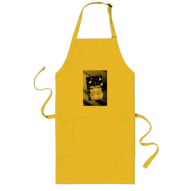 2026 Festive Custom Celebration Kitchen Apron Långt Förkläde (Framsidan)