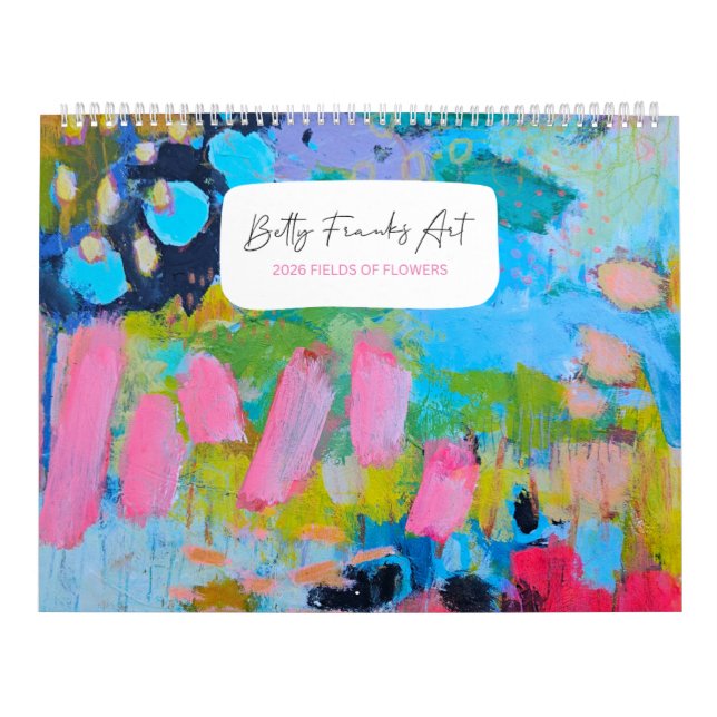 2026 Fields of Flowers-kalender av Betty Franks Kalender (Omslag)