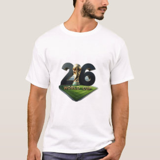 2026 FIFA World Cup Logo with Trophy – Official  T Shirt