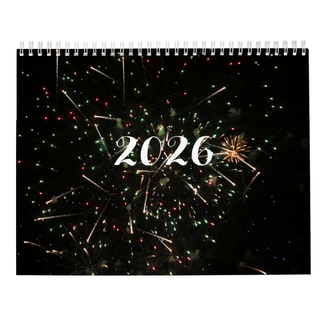 2026 Fireworks-kalender Kalender (Baksida)