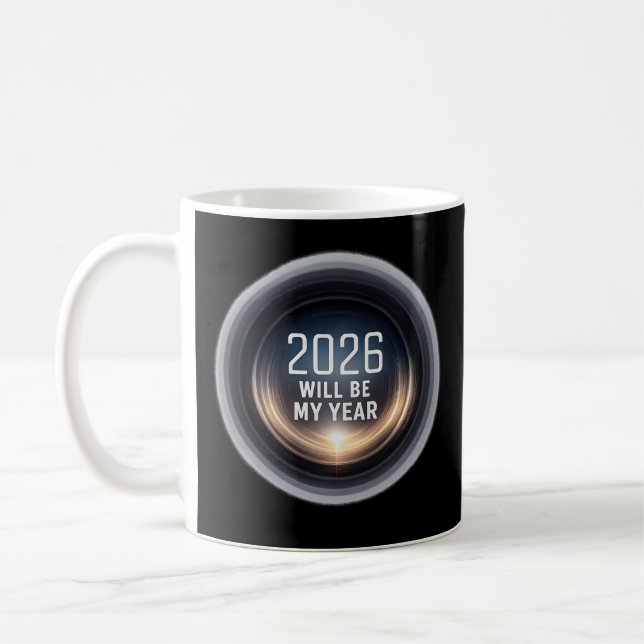  2026 Focus Will Be My Year Kaffemugg (Vänster)