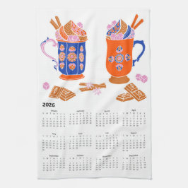 2026 FolArt Cottagecore Hett Chocolate Calendar Kökshandduk