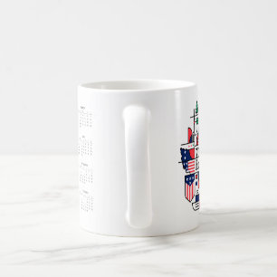 2026 Football Calendar USA, Kanada, Mexiko Kaffemugg