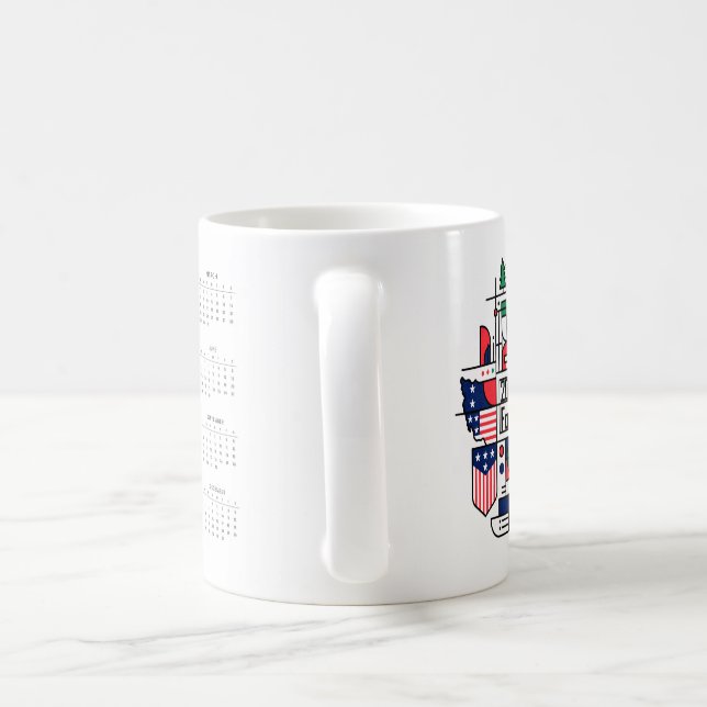 2026 Football Calendar USA, Kanada, Mexiko Kaffemugg (Handtag)