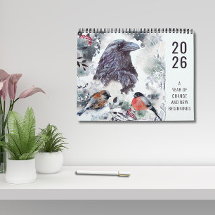 2026 Förändringsåret Blommotiv Motivational  Kalender