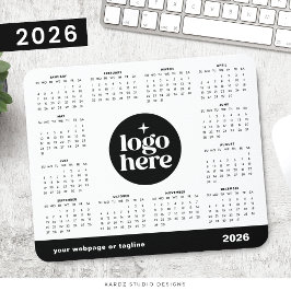 2026 Företag Din Logotyp Här Marknadsföringskalend Musmatta