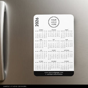 2026 Företag Logotyp Magnet Kalender