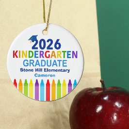 2026 Förskoleavgångare Anpassad Examen Foto Julgransprydnad Keramik