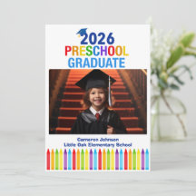 2026 Förskolefoto Anpassade Barn Examen