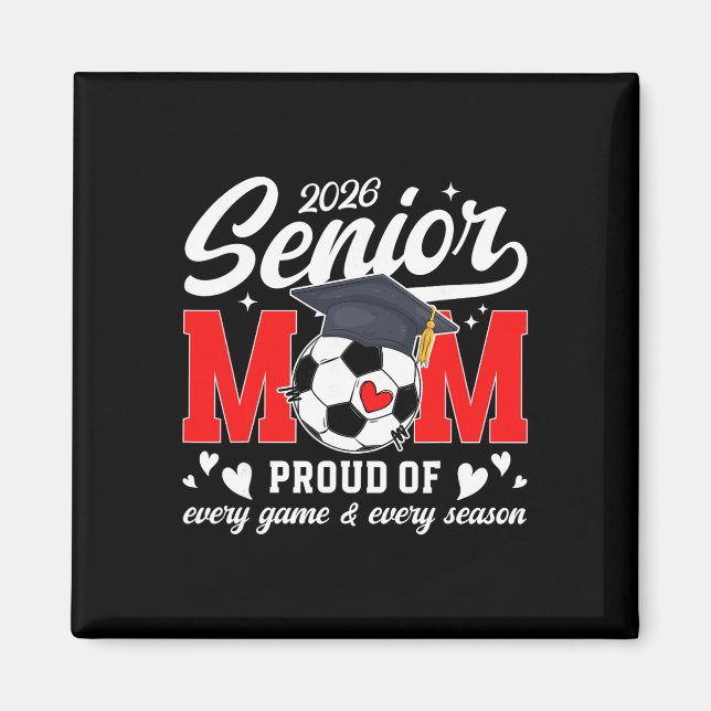 2026 Fotboll Senior Mamma 2026 Fotboll Senior Mor  Magnet (Framsidan)