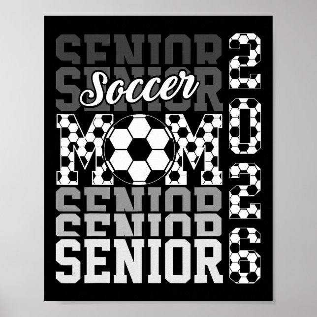 2026 Fotboll Senior Mor Examen Matchande Familj  Poster (Framsidan)