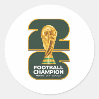 2026 Fotbolls-VM Runt Klistermärke