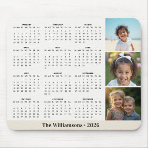 2026 Fotocollage Familjekalender Musmatta