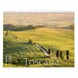 2026 Fotografi av landskapet Toscana Kalender