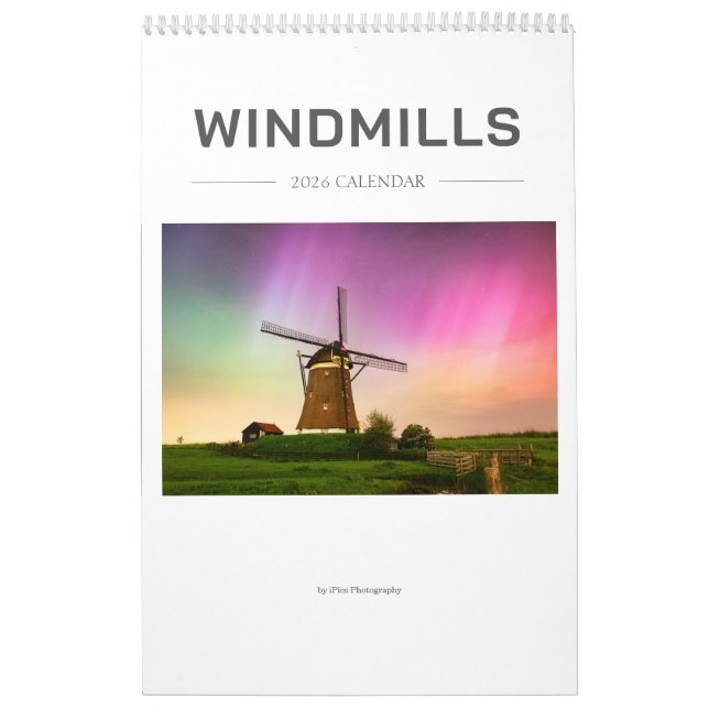 2026 Fotografi av vindkraftverk Kalender (Omslag)