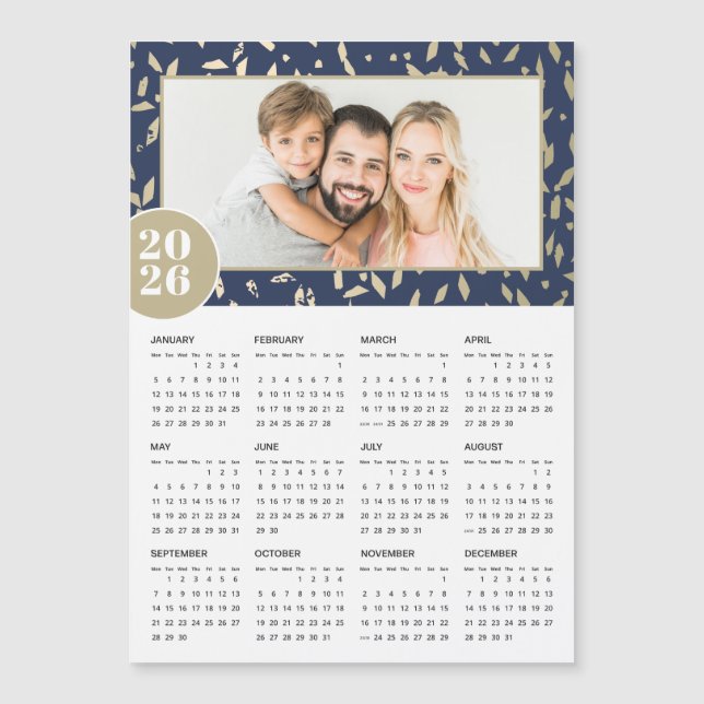 2026 Fotografisk kalender för marinen Guld Anpassn (Framsida)