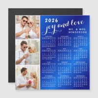2026 Fotokalender - Fridge Magnet Blue and White