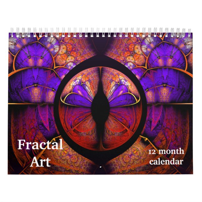 2026 Fractal Art Abstrakt Psychedelic Kalender (Omslag)