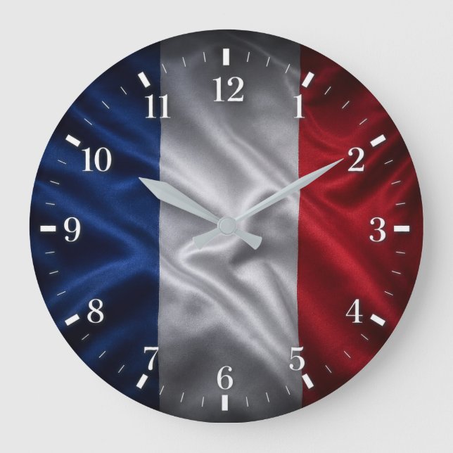 2026 France Flag Watch Stor Klocka (Framsida)